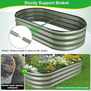 Olive Green 4x2x0.9ft Raised Garden Bed, Deep Metal Garden Bed, Large Galvanized Raised Garden Beds Outdoor, Raised Planter Box Kit for Vegetables, Flowers, Fruits by GreenHaven Gardens