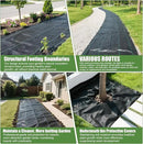 6FTx100FT Weed Barrier Fabric Heavy Duty, Gardening Landscape Fabric Cover Mat, Durable Weed Control Fabric for Garden Bed Cover, Landscaping, Commercial Driveway, Underlayment Use (6x100FT-3.2OZ) by GreenHaven Gardens