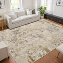 Living Room Rugs 6x9 Beige Washable Area Rug, Abstract Modern Bedroom Rugs Non Slip Stain Resistant Neutral Large Carpet for Nursery, Dining, Kids Playroom, Dining Room, Office by TinyTreasures Baby Boutique