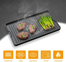 AJinTeby 2-in-1 Reversible 16” x 24” Pre-Seasoned Cast Iron Cooking Griddle for Gas Stove/Charcoal/Electric/Propane/Gas Grill, Flat Griddle Top Plate for Camping Tailgating by GreenHaven Gardens