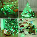 Brizled Green Christmas Lights, 33ft 100 LED 5MM Wide Angle Christmas String Lights, Connectable 120V UL Certified Xmas Tree Light Indoor Outdoor Mini Green Light for Xmas Halloween Tree Party Home by TinyTreasures Baby Boutique