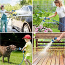 Retractable Garden Hose Reel, 5/8" x 90FT Automatic Retractable Water Hose Reel Wall Mount, with 10- Function Sprayer Nozzle, Any Length Lock/Auto Rewind/180°Swivel by GreenHaven Gardens