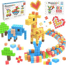 Picasso Cubes 1” Magnetic Puzzle Cubes 108 Piece Magnet Construction Building Block Set Sensory Toy Early Education STEM Learning, Free Ideabook with 50 Ideas, Children Age 3+ Boy Girl PMC108 by TinyTreasures Baby Boutique