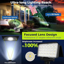 Solar Spot Lights Outdoor Waterproof for Flag, Tree, House, Garden, Yard, Landscape Spotlights for Accent Uplighting Decorations-6 Pack, Natural Light by GreenHaven Gardens