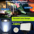 Solar Spot Lights Outdoor Waterproof for Flag, Tree, House, Garden, Yard, Landscape Spotlights for Accent Uplighting Decorations-2 Pack, Natural Light by GreenHaven Gardens