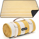 Outdoor Picnic Blankets Waterproof Large, Sandproof Backing Portable for Family, Friends, Kids, Picnic Mat Machine Washable for Camping Party, Grass, Beach Park, Playground(Butter Yellow) by TinyTreasures Baby Boutique