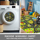 Kids Car Rug Play Mat (2.6x5 Feet) x2pcs, City Road Track Rug for Kids Race Car Track Carpet & Educational by TinyTreasures Baby Boutique