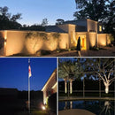 SUNVIE Outdoor LED Spotlight with Dusk to Dawn Photocell Light Sensor 20W Landscape Lights 120V AC 3000K Warm White Waterproof Landscape Spotlights for Yard Tree Flag Garden Decor 6 FT Cord(2 Pack) by GreenHaven Gardens