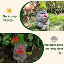 Solar Gnomes Garden Statues, Outdoor Lighted Gnome with Ladybugs Garden Decor Waterproof Figurines for Patio Porch Balcony Yard Lawn Lantern, Yard Art Decorations Gifts for Garden Patio Lawn by GreenHaven Gardens