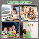 Magnetic Building Blocks Travel Toys for Kids Ages 4-8, Toddler Magnetic Cubes STEM Learning Set with Iron Storage Box – Portable Construction Toys for Boys Girls 3-5 by TinyTreasures Baby Boutique