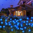 Solar Garden Lights Outdoor, 4 Pack 40 LED Solar Blue Firefly Lights Waterproof, Starburst Solar Wind Swaying Lights for Outside Yard Patio Planter Flower Bed Walkway Christmas Decoration by GreenHaven Gardens