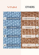 YnM Chunky Cotton Knit Throw Blanket, Cable Knit Throws for Bed Couch Sofa, Comfy & Relaxing, Decorative Piece for Farmhouse Modern Boho Rustic Scandinavian Chic Vibe, Aqua Blue 60x80 Inches by CozyNest Decor