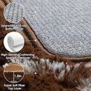 ONASAR 6x9 Area Rugs for Living Room Bedroom, Washable Large Fluffy Brown and White Throw Rug, Geometric Soft Plush Shaggy Fuzzy Floor Carpet for Nursery Kids Girls Boys Teen Dorm Home Office Decor by TinyTreasures Baby Boutique
