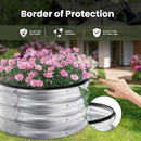 ZXZYHFTY Round Galvanized Raised Garden Bed kit,Silver Outdoor Garden Raised Planter Box, Round Large Metal Raised Garden Beds for Vegetable 2 * 2 * 1ft 3 Pcs by GreenHaven Gardens