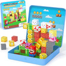 49PCS Mini Magnetic Tiles Travel Toys for Kids Ages 4-8, Magnetic Building Blocks Adventure Set with Portable Iron Storage Box & Play Base, STEM Learning Activities for Toddlers 3-5 by TinyTreasures Baby Boutique
