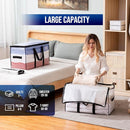TAILI Extra Large Moving Bags, 10 Pack Clear Heavy Duty Totes For Storage with Visible Window, Wrap Around Handles, Storage Bags for Space Saving, Alternative to Moving Boxes by TinyTreasures Baby Boutique