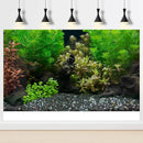 Aquarium Background Exquisite Underwater Grass Leaves with Pebbles Aquarium Backdrop Vivid Green Aquatic Plant Stone with Dead Woods and Fresh Leaves Fish Tank Wallpaper 60x24in by GreenHaven Gardens