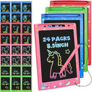 24 Pack LCD Writing Tablet for Kids, Erasable and Reusable Toddler Doodle Board in 8.5 inch, Ideal Educational Drawing Pad for Learning Toy for Ages 3-8 Gifts for Girls Boys by TinyTreasures Baby Boutique
