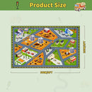 STARUIA Kids Cars Rug for Playroom, 3x5 Car Rugs for Kids Toy Cars, Non-Slip City Road Map Play Rug for Boys Bedroom, Educational Toddler Carpet Play Mat for Classroom Nursery Daycare (39"X59") by TinyTreasures Baby Boutique