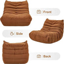 Bean Bag Chairs for Adults Giant Bean Bag Chair Memory Foam BeanBag Chair Big Bean Bag Sofa with Filler Faux Fur Fireside Beanbags Lazy Sofa for Living Room Bedroom Dorm Office (Brown Teddy) by CozyNest Decor