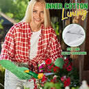HANDLANDY Leather Gardening Gloves, Thorn Proof Long Gauntlet Heavy Duty Garden Gloves, Elbow Length Rose Pruning Weeding Yard Glove (Small, Green) by GreenHaven Gardens