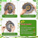 Mandala Wind Spinners, 3D Metal Wind Spinners Outdoor for Yard and Garden,12inch Stainless Steel Hanging Wind Spinners, Kinetic Yard Art Garden Decor Ornament Gifts by GreenHaven Gardens