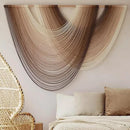 Macrame Wall Hanging Dip-Dye Boho Home Decor Fiber Wall Art Craftsmanship Bedroom Livingroom 57" W x 39" L by CozyNest Decor