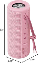 MIATONE Boombox Outdoor Portable Bluetooth Speaker Waterproof Wireless Speakers Gifts for Women Mothers Mom Wife Her - Pink by TinyTreasures Baby Boutique