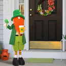 Large St Patricks Day Gnome Plush Decorations Outdoor, Cute Standing Saint Patricks Day Gnomes Gift Decor with Retractable Spring Legs, Placed Outside Yard/Porch/Garden/Indoor/Home/Office by GreenHaven Gardens