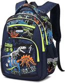 Cusangel Backpack for Boys Girls School Bookbags,Kindergarten Elementary Middle School Lightweight Waterproof Multifunctional Large Capacity for Backpack (16inch Luminous dinosaur) by TinyTreasures Baby Boutique