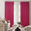 Custom Pleated Curtains Hot Pink Color, Heat Blocking Window Treatment for Bedroom Vertical Draft Blackout Magenta Drapes for Living Room 40 Wide by 90 Inch Long, 2 Panels, Hot Pink, Pinch Pleat by TinyTreasures Baby Boutique