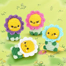 Crochet Kit for Beginners - 4PCS Flowers Complete Crochet Starter Kit with Step-by-Step Video Tutorials, Beginner Crochet Kits for Adults Kids Women, Flower Family Crocheting Set by TinyTreasures Baby Boutique