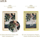 AELS 5x7 Inch Vintage Picture Frame, Elegant Antique Photo Frames with Glass Front, Photo Display, Tabletop Wall Hanging, Gift Ideas, Off-white with Gold Trim by CozyNest Decor