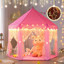 Monobeach Princess Castle Play Tent for Girls - Large 55'' x 53'' Playhouse with Star Lights for Indoor and Outdoor Play by TinyTreasures Baby Boutique