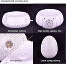 Upgraded Dinosaur Egg Alarm Clock/Digital Clock/Night Light/Music & White Noise Aid Sleep Machine/Bluetooth Speaker, Decor Ideal & Unique Lamp for Bedroom/Living Room, Gifts for Kids by TinyTreasures Baby Boutique