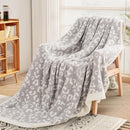 NEXHOME PRO Leopard Soft Blanket, Fuzzy Throw Blanket for Couch Bed Sofa Picnic, Knit Blankets for Women Gifts Grey 50 x 60 inches by TinyTreasures Baby Boutique