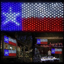 Texas Flag Net Lights Outdoor 3.3x6.6 FT - 384 LED Patriotic American Flag Decor with 8 Modes, Waterproof for 4th of July, Christmas, Yard, Porch, Parties by GreenHaven Gardens