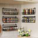 X-cosrack Spice Rack Organizer, 5-Tier Wall Spice Rack, Stackable Hanging Spice Jars Storage Racks, Great for Kitchen and Pantry, Up to Storage 48 Jars(Patent No.:D909138S) by CozyNest Decor