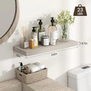 Heimlove 24 inch Floating Shelves for Wall,9.3 inch deep Grey Bathroom Over Toilet Shelf,Wall Mounted Rustic Wood Shelves for Bedroom,Living Room,Kitchen,Office Decor Set of 2-Grey by CozyNest Decor