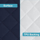 NTBAY 2 Pack Waterproof Crib Mattress Protector, Quilted 28"x52" Toddler Fitted Sheet - Machine Washable - Soft and Breathable Mattress Pad Cover for Crib, Nursery, Daycare, Cot, Navy Blue by TinyTreasures Baby Boutique