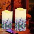 Ystardream Purple Tulips Flameless Candles with Timer Led Candles Flickering 4 Candle Sets for Home Decor,18 Key Remote Control，Dancing Flame, True Wax, Battery Power by GreenHaven Gardens