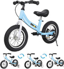 Balance Bike 2 in 1,The Dual Use of a Kids Balance Bike and Toddler Bike, for 2 3 4 5 6 7 Years Old -12 14 16 Inches with Training Theory, Brake, Pedal by TinyTreasures Baby Boutique