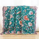 Boho Large Cotton Throw Blanket 80''x90'',Ultra Soft Rustic Quilt,Sofa Throw Cover with Tassels,Farmhouse Lightweight Knitted Throw for Bed,Travel,Couch,Home Decor by CozyNest Decor