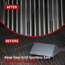 Bristle-Free BBQ Grill Brush & Scraper - Heavy Duty Barbecue Cleaner with Extended Handle‌ by GreenHaven Gardens