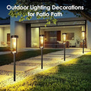 Solar Pathway Lights Outdoor: 8 Pack Upgraded Solar Lights Outdoor Waterproof - Up to 15 Hrs Bright Modern Path Light for Garden Yard Patio Driveway Walkway Sidewalk Landscape Lighting Outside Decor by CozyNest Decor