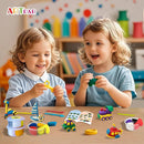 Kids Air Dry Clay Kit,12 Pack Traffic Modeling Magic Clay Sculpting Set | Ultra Light Non-Toxic DIY Art & Crafts School Classroon Projects,Home Party Favors Supplies for Boys Girls Adults by TinyTreasures Baby Boutique