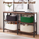 OIAHOMY Storage Basket for Shelves, Closet Cube Storage Bins Baskets for Clothes Blanket Towels, Baby Nursery, Toy Box, Woven Rope Basket, 15.75*11.81*7.09 IN, 2 Packs Brown by CozyNest Decor