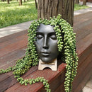 Face Vase,Ceramic Female Form Vase,Modern Sculpture Planter Pot,Human Face Dried Flower Shaped Vase,Wall Hanging Plant Pot for Home Decor Centerpieces, Office or Outdoor Hanging Decor by GreenHaven Gardens