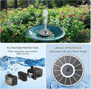 Solar Fountain Upgraded High Efficiency Glass Solar Panel, Solar Bird Bath Fountains with Flower No Battery,Solar Water Pump Fountain for Bird Bath Garden Small Ponds Outdoor Décor(White) by GreenHaven Gardens