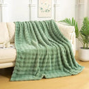 YUSOKI Luxury 3D Bubble Throw Blanket 2lb,All Ages,Home Decoration, (Sage Green,50 * 60inches) by CozyNest Decor